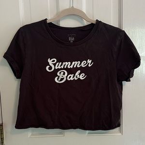Cropped Graphic Tee